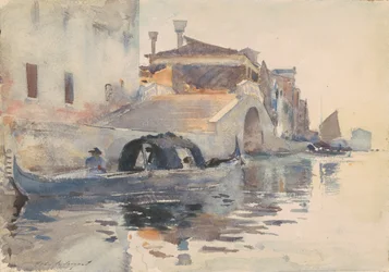 Escena del canal, Ponte Panada, Fondamenta Nuove, Venecia, c.1880-82
